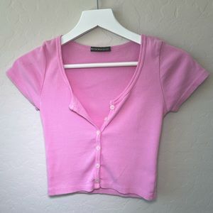 Brandy Melville Pink Crop